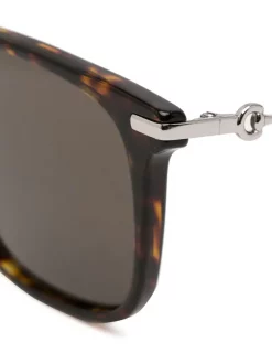 Gucci Eyewear HAVANA Lunettes De Soleil à Monture Carrée Homme -Gucci Eyewear Soldes 2022 16248718 32250684 600