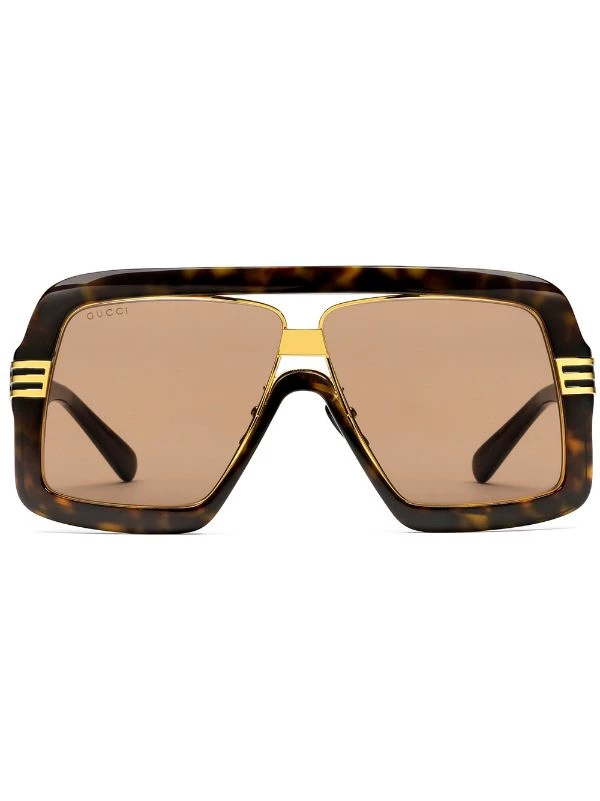 Gucci Eyewear 2323 Marrone Lunettes De Soleil à Monture Carrée Homme 1 Gucci Eyewear 2323 Marrone Lunettes De Soleil à Monture Carrée Homme