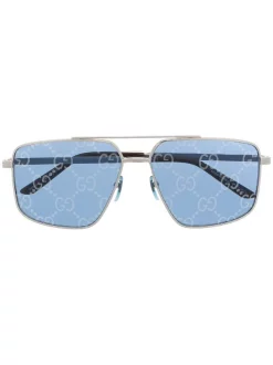 Gucci Eyewear Lunettes De Soleil à Monture Carrée Homme