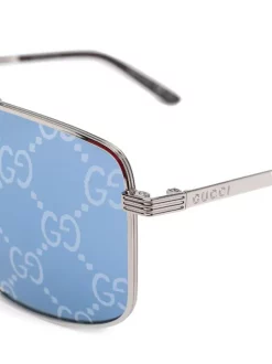 Gucci Eyewear Lunettes De Soleil à Monture Carrée Homme -Gucci Eyewear Soldes 2022 16329677 31305767 600