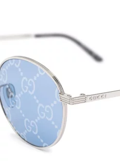 Gucci Eyewear 004 Lunettes De Soleil à Monture Ronde Femme -Gucci Eyewear Soldes 2022 16330038 31310550 600