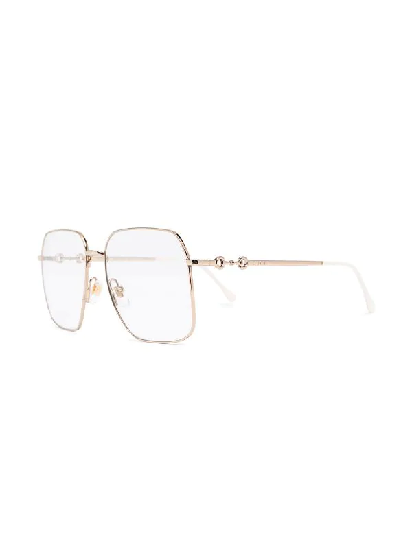 Gucci Eyewear 001 GOLD Lunettes De Vue Oversize à Monture Carrée Homme 2 Gucci Eyewear 001 GOLD Lunettes De Vue Oversize à Monture Carrée Homme – Image 2