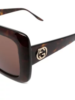 Gucci Eyewear Lunettes De Soleil GG à Monture Carrée Femme -Gucci Eyewear Soldes 2022 16330046 31348804 600