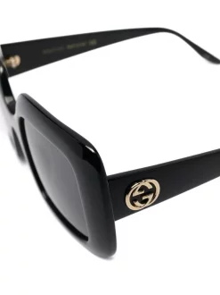 Gucci Eyewear Lunettes De Soleil GG à Monture Carrée 001 BLACK 5 Gucci Eyewear Lunettes De Soleil GG à Monture Carrée 001 BLACK -Gucci Eyewear Soldes 2022 16330048 31348805 600
