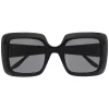 Gucci Eyewear Lunettes De Soleil GG à Monture Carrée 001 BLACK