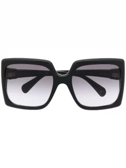 Gucci Eyewear Lunettes De Soleil GG à Monture Carrée Oversize 001 BLACK