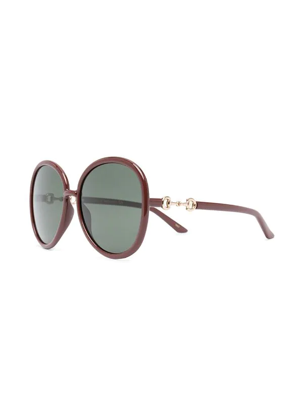 Gucci Eyewear 002 Lunettes De Soleil Horsebit Jackie-O Femme 2 Gucci Eyewear 002 Lunettes De Soleil Horsebit Jackie-O Femme – Image 2