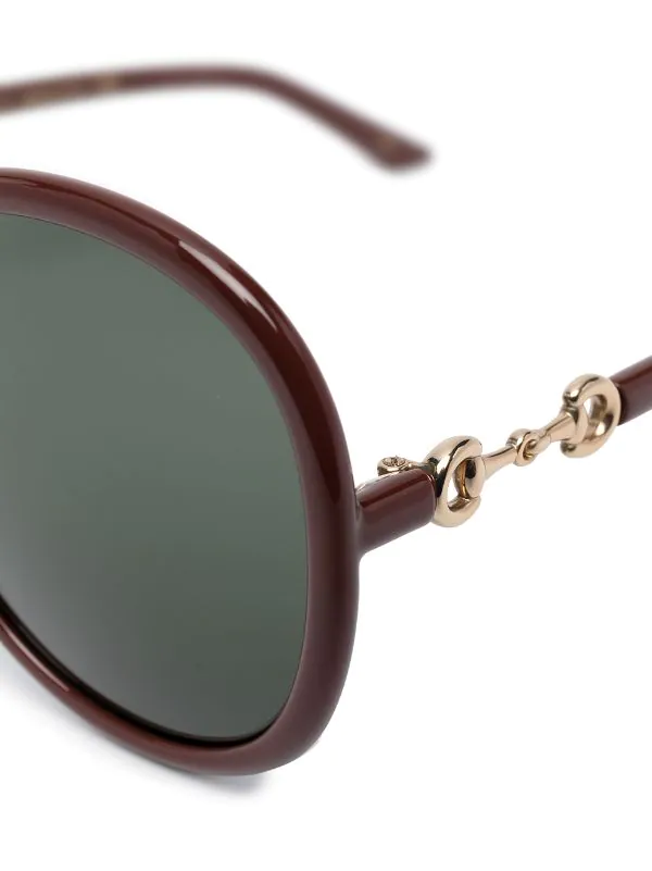 Gucci Eyewear 002 Lunettes De Soleil Horsebit Jackie-O Femme 3 Gucci Eyewear 002 Lunettes De Soleil Horsebit Jackie-O Femme – Image 3