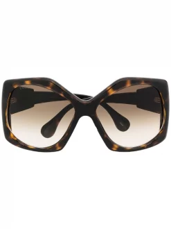 Gucci Eyewear Lunettes De Soleil à Monture Structurée Femme