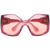 Gucci Eyewear 003 PINK Lunettes De Soleil à Monture Oversize Femme