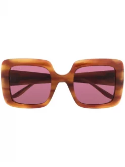 Gucci Eyewear Lunettes De Vue à Monture Carrée à Logo Femme