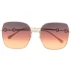 Gucci Eyewear Lunettes De Soleil à Monture Carrée Oversize Femme