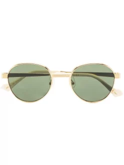 Gucci Eyewear Lunettes De Soleil à Monture Ronde Homme