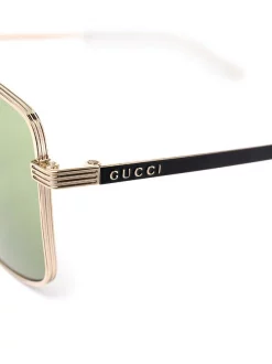 Gucci Eyewear Lunettes De Soleil à Monture Aviateur 002 5 Gucci Eyewear Lunettes De Soleil à Monture Aviateur 002 -Gucci Eyewear Soldes 2022 16384657 31781668 600