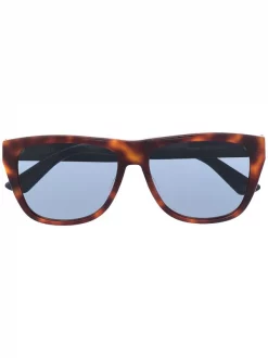 Gucci Eyewear Lunettes De Soleil à Effet écaille De Tortue 002 HAVANA BLUE