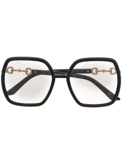 Gucci Eyewear Lunettes De Soleil à Monture Ronde 005 BLACK BLACK YELLOW