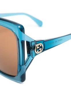 Gucci Eyewear Lunettes De Soleil à Monture Oversize Femme -Gucci Eyewear Soldes 2022 16398714 31693307 600