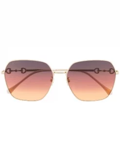 Gucci Eyewear Lunettes De Soleil à Détails De Mors 004 GOLD