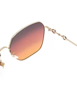 Gucci Eyewear Lunettes De Soleil à Détails De Mors 004 GOLD -Gucci Eyewear Soldes 2022 16398909 31693323 600