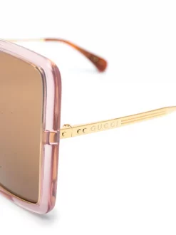 Gucci Eyewear Lunettes De Soleil à Monture Carrée Femme -Gucci Eyewear Soldes 2022 16415550 32008887 600