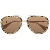 Gucci Eyewear Lunettes De Soleil à Effet Peau De Serpent Homme