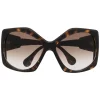 Gucci Eyewear Lunettes De Soleil à Monture Oversize 2323 Havana Brown