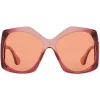 Gucci Eyewear Lunettes De Soleil à Logo 2000P1 BURGUNDY