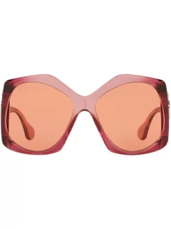 Gucci Eyewear Lunettes De Soleil Ă Logo 2000P1 BURGUNDY