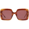 Gucci Eyewear Lunettes De Soleil à Monture Carrée Oversize 1800S1 BROWN
