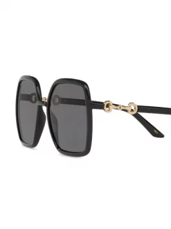 Gucci Eyewear Lunettes De Soleil à Monture Oversize Femme -Gucci Eyewear Soldes 2022 16511972 34012994 600