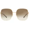 Gucci Eyewear Lunettes De Soleil à Monture Oversize 2300D1 GOLD