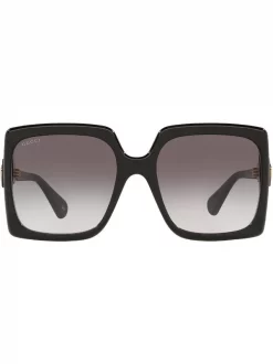 Gucci Eyewear Lunettes De Soleil à Monture Carrée Oversize Femme