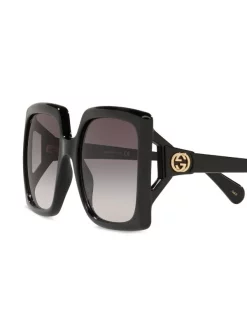 Gucci Eyewear Lunettes De Soleil à Monture Carrée Oversize Femme -Gucci Eyewear Soldes 2022 16513530 34014853 600