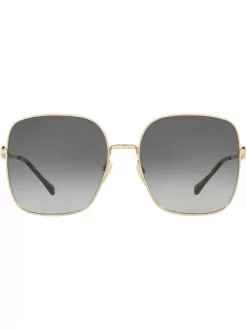 Gucci Eyewear Lunettes De Soleil à Mors Métallique 2300L1 GOLD