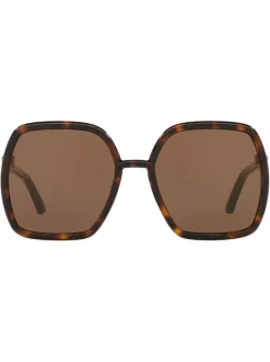 Gucci Eyewear 4402D1 TORTOISE Lunettes De Soleil Ă Monture Oversize Femme