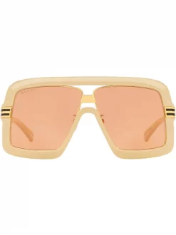 Gucci Eyewear Lunettes De Soleil GG0900S à Monture Oversize Homme