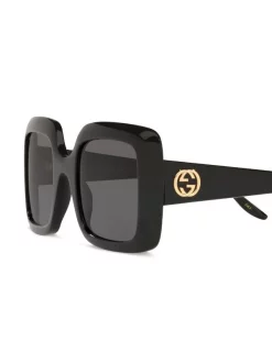 Gucci Eyewear Lunettes De Soleil à Monture Carrée Oversize Femme -Gucci Eyewear Soldes 2022 16513538 34014861 600