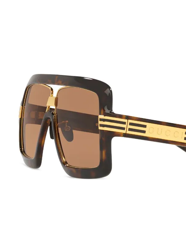 Gucci Eyewear Lunettes De Soleil GG0900S à Monture Oversize 4402D1 TORTOISE 3 Gucci Eyewear Lunettes De Soleil GG0900S à Monture Oversize 4402D1 TORTOISE – Image 3