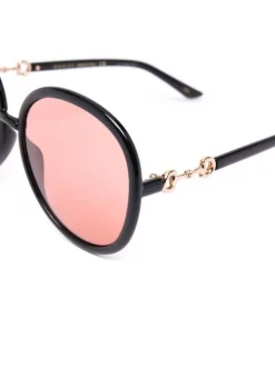 Gucci Eyewear Lunettes De Soleil Horebit Jackie-O 003 BLACK -Gucci Eyewear Soldes 2022 16582772 32468236 600