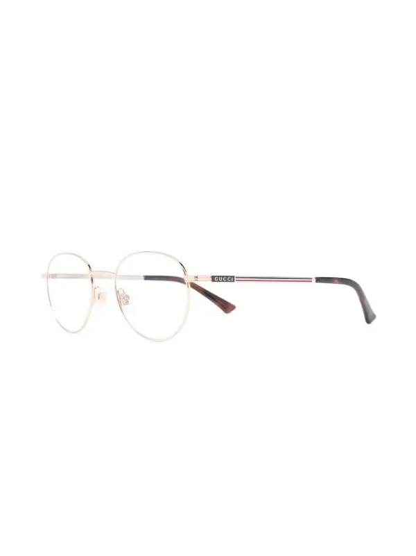 Gucci Eyewear Lunettes De Vue à Monture Ronde 1 GOLD 2 Gucci Eyewear Lunettes De Vue à Monture Ronde 1 GOLD – Image 2