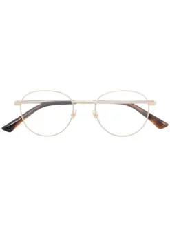 Gucci Eyewear Lunettes De Vue Ă Monture Ronde 1 GOLD