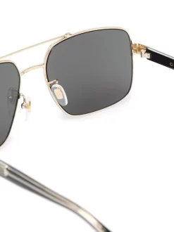 Gucci Eyewear GOLD-CRYSTAL-GREY Lunettes De Soleil Tintées à Monture Aviateur Homme 5 Gucci Eyewear GOLD-CRYSTAL-GREY Lunettes De Soleil Tintées à Monture Aviateur Homme -Gucci Eyewear Soldes 2022 16637513 33075026 600