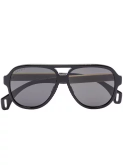 Gucci Eyewear Lunettes De Soleil à Monture Aviateur Homme