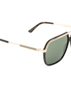 Gucci Eyewear Lunettes De Soleil à Monture Aviateur BLACK-GOLD-GREEN 6 Gucci Eyewear Lunettes De Soleil à Monture Aviateur BLACK-GOLD-GREEN -Gucci Eyewear Soldes 2022 16696405 34915273 600