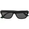 Gucci Eyewear Lunettes De Soleil à Rayures BLACK-MULTICOLOR-GRE