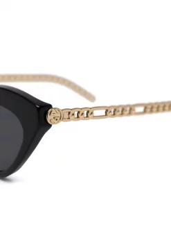 Gucci Eyewear 001 BLACK Lunettes De Soleil à Monture Papillon Femme -Gucci Eyewear Soldes 2022 16734991 33001060 600
