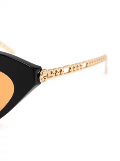 Gucci Eyewear 002 BLACK Lunettes De Soleil à Monture Papillon Femme -Gucci Eyewear Soldes 2022 16735190 33003024 600