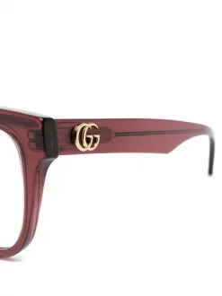 Gucci Eyewear Lunettes De Vue à Monture Carrée Femme -Gucci Eyewear Soldes 2022 16735194 33002110 600