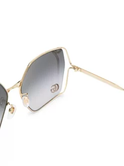 Gucci Eyewear Lunettes De Soleil Double G à Monture Oversize Femme 5 Gucci Eyewear Lunettes De Soleil Double G à Monture Oversize Femme -Gucci Eyewear Soldes 2022 16735210 32941141 600