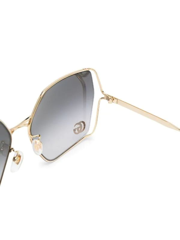 Gucci Eyewear Lunettes De Soleil Double G à Monture Oversize Femme 3 Gucci Eyewear Lunettes De Soleil Double G à Monture Oversize Femme – Image 3